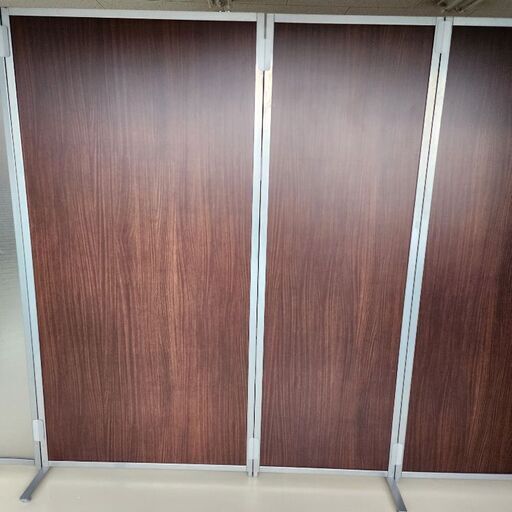 パーティション4点 木目 透明タイプ