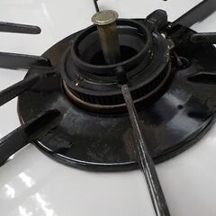 LPガス用 ガステーブル パロマ 2017年製 IC-N99H-R ホワイト 水無し片面焼きグリル 右強火 幅59㎝　西岡店