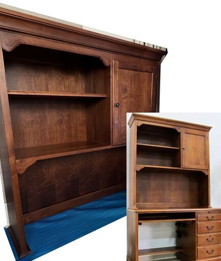 イーセンアーレン 本棚付デスク ETHAN ALLEN Country Crossing