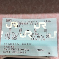 【ネット決済】チケット 新幹線/鉄道切符