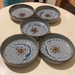 志津焼　丸皿