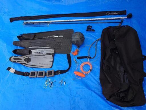 手銛本舗 平織2ピースフルカーボンチョッキ銛 スリングチャージ使用  