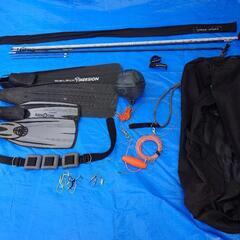 手銛本舗 平織２ピースフルカーボンチョッキ銛 スリングチャージ使用 ステンレスモデル