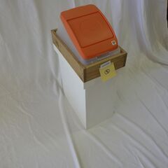 木製　ゴミ箱　⑤　プッシュ式ゴミ箱