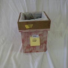 木製　ゴミ箱　アンティーク塗装（シャビー塗装）⑭　特小サイズ