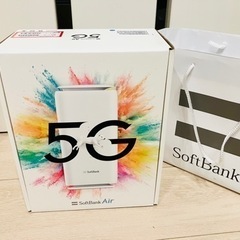 【美品】SoftBank Air  最新5G WiFi　無線LA...