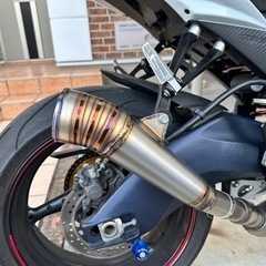 GSXR1000 L3装着 美品 アサヒナレーシング メガホンマフラー バッフル付き