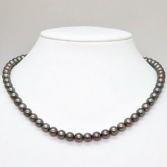 黒蝶本真珠ネックレス＊約30.6g 約43.0cm 約6.5~7.0