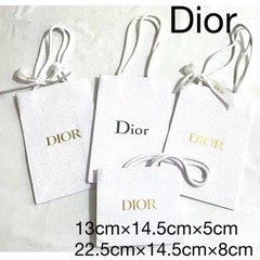 Dior ディオール ショッパー りぼん ホワイト 4点セット D-6