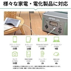 【新品】ポータブル電源 300W 多用途 軽量 非常用 防災 節電 電源
