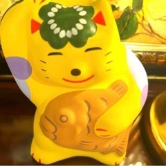 黄金 鯛猫 2匹  湯布院 輪葉葉工房 希少！当選品 箸置きおまけ付き