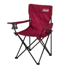 【キャンプ用未使用品・コールマン/Coleman】 アームチェア（ブラック/ワイン）２セット＋コンパクト折り畳み式テーブル＜2万円相当・お届け無料＞