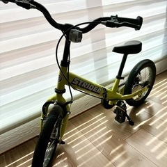 【室内保管】ストライダー14x　イエロー　ペダル装着　米式空気入れ付き