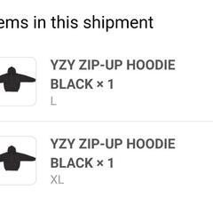 YZY official Kanye: zipup hoodie...