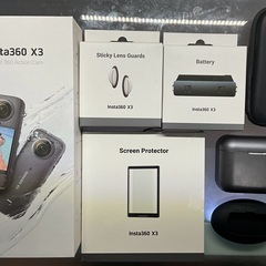 insta360 x3 美品 予備バッテリー 充電器 新品レンズガード 新品