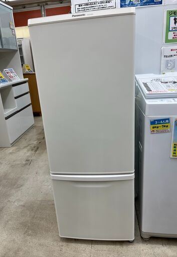 新生活にも168L冷蔵庫 パナソニック PanasonicNR-B17BW-W 2019年式2444