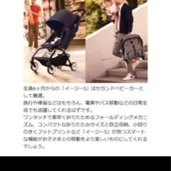 cybex サイベックス イージーS グレー×ブラウンハンドル