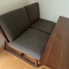 無印良品 リビングでもダイニングでも使える テーブルソファ