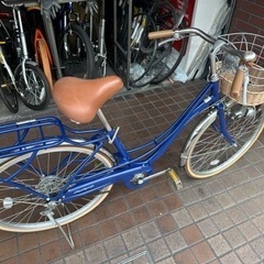 24インチ 子供用自転車 LEDダイナモライト付き ブルー