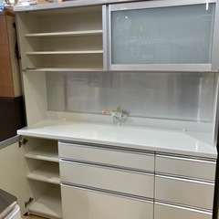 6/23値下げしました！?国産?PAMOUNA 2面レンジボード 収納家具 食器棚