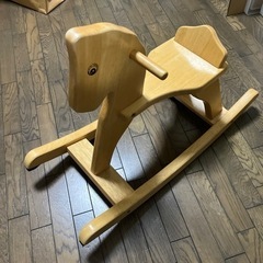 【お値下げ】木製木馬 おもちゃ 乗用おもちゃ