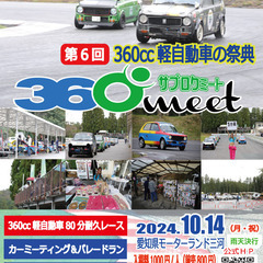 360cc軽自動車の祭典、第６回360meet（サブロクミート）