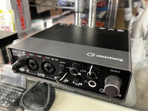 スタインバーグインターフェイスSteinbergオーディオインターフェースUSB3.0 対応UR22CType-C 対応No.2149● ※現金、クレジット、スマホ決済対応※