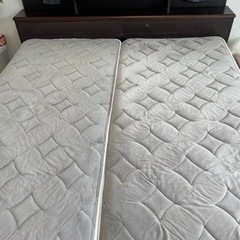 家具 ベッド クイーンベッドマットレスセット
