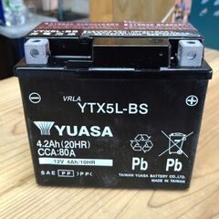 YTX5L−BS 新品　原付バイク用バッテリー