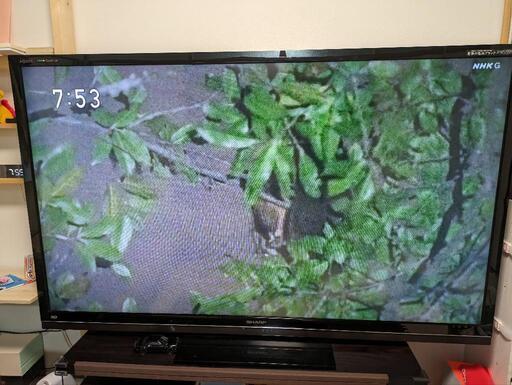 70型　テレビ　SHARP　テレビ台付き
