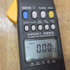 HIOKI 3283 クランプテスター 中古品 現状品 ケース/説明書付き 【ハンズクラフト宜野湾店】
