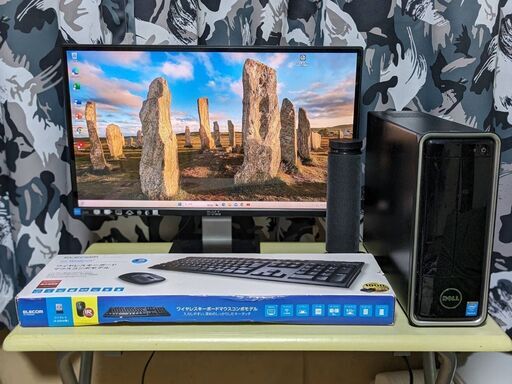 DELLinspiron3647高画質モニターサクサクSSDWIN11Office2021Blutoothスピーカー無線キーボード無線マウス