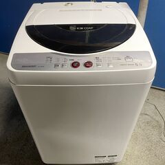 【無料】SHARP 5.5kg洗濯機 ES-GE55K-B 20...
