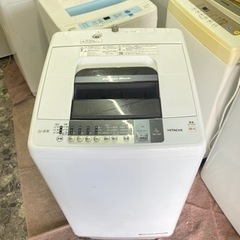 北九州市内　配送無料　日立 全自動洗濯機 7kg ピュアホワイト...