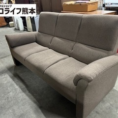 美品　3人掛けソファ　ファブリックブラウン