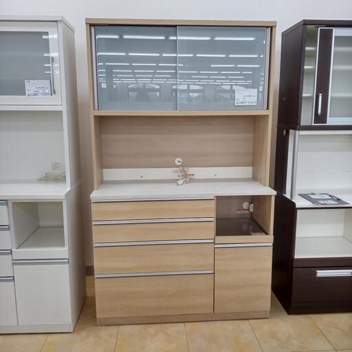 ★ジモティ割あり★  高橋木工所レンジボード ライトブラウン H200×D51×W120.5 クリーニング済み OJ4300