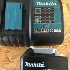 マキタ　バッテリー　18v 3A 充電器