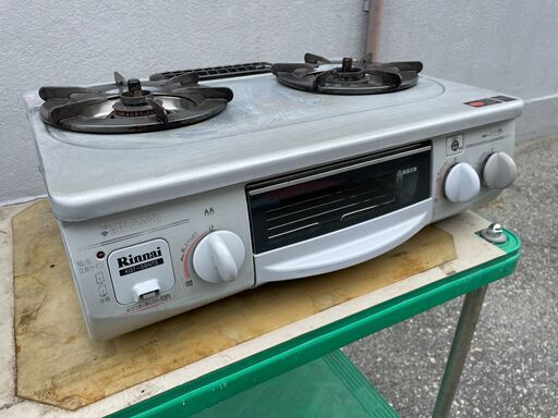 ★動作〇 清掃済 保証有★ LPガス グリル付ガステーブル リンナイ RTS-336WNT-R 09年製 ガスコンロ ガステーブル