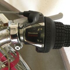 【北見市発】De angelis ジュニア自転車 H6E54935 6段変速 22インチ ピンク (E2739nthY)