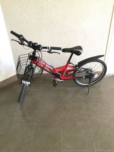 【北見市発】marukin ジュニア自転車 FORTERA ZERO STA010316 6段変速 20インチ 赤 (E2740wY)