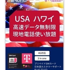アメリカ ハワイsim T-mobile キャリア アメリカ本土