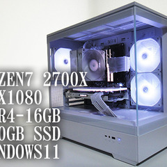 【白統一/ゲーミングPC】Ryzen7 2700X / GTX1...