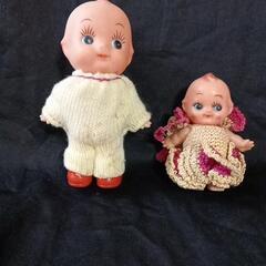 おもちゃ キューピー人形 ソフビ ２体　ケース 下 白