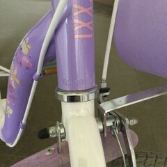 【北見市発】Adventure begins with Friends ラプンツェル ジュニア自転車 G2001032358 16インチ 紫 (E2743wY)