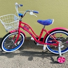 子供用自転車　18インチ　女の子　ピンク