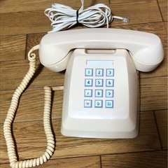 昭和レトロ　プッシュ式電話機　NTT