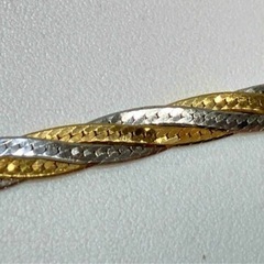 K18 コンビゴールド スネークチェーン約18㎝ 総重量約4.5g ブレスレット