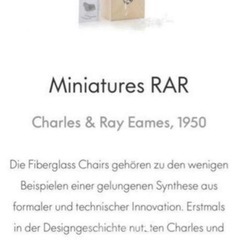 ハーマンミラー　イームズチェア　vitraミニチュア