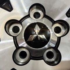 新車外し 三菱 デリカD:5 後期 純正ホイール 18インチ 4本 7J5HPCD114.3+38 ブラポリ アウトランダー流用可　(VHD421)