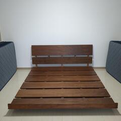 クイーン ベッド　マットレス  デュアルポケット ハイグレード フレーム